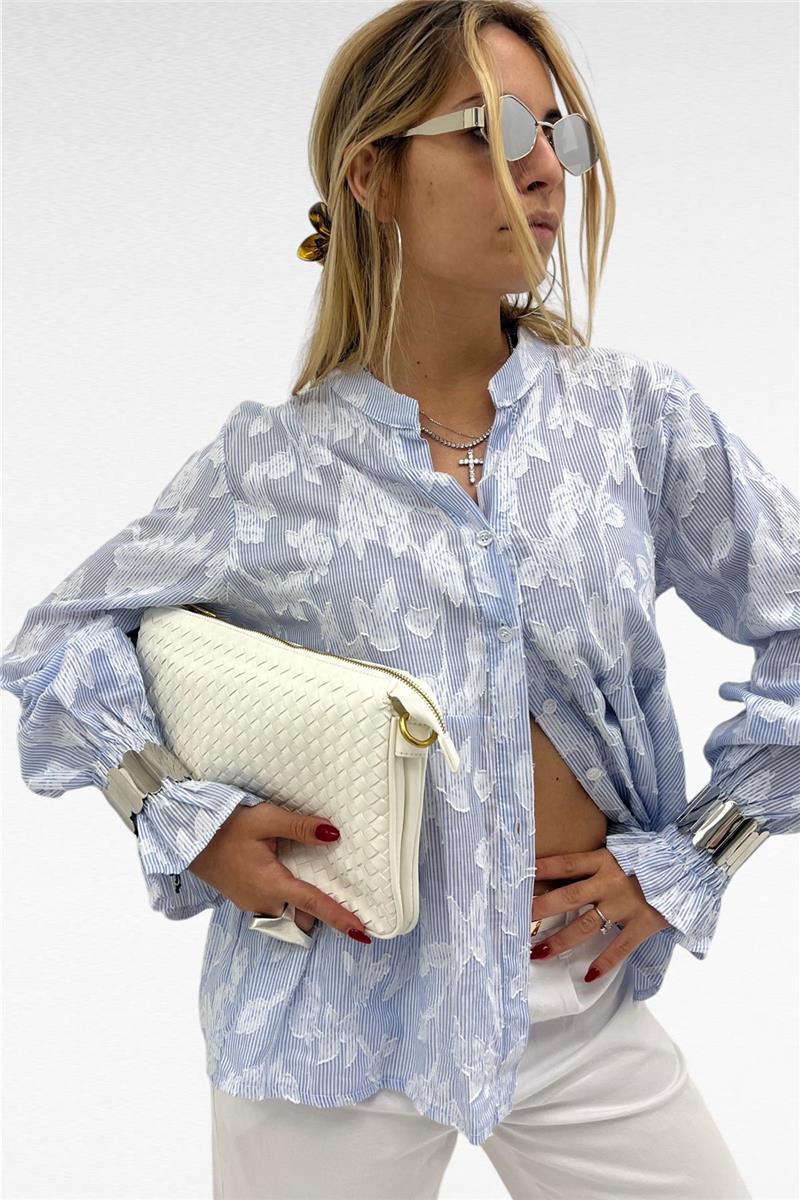 camicia con fantasia floreale greek